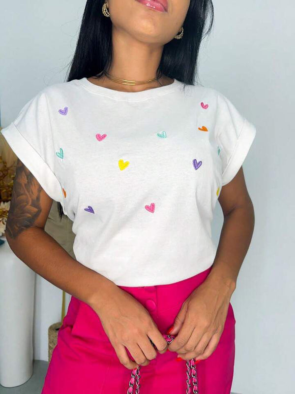 Blusinha Corações